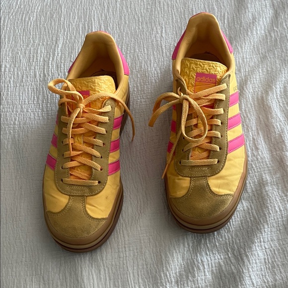 Adidas Platform Gazelle RARE Pink And Yellow - Picture 3 of 6